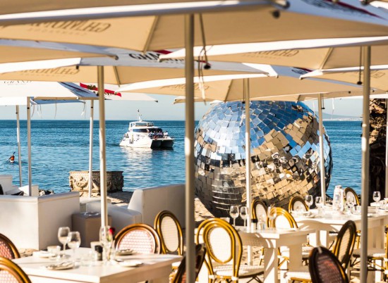 view from grand cafe & beach